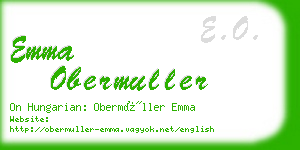emma obermuller business card
